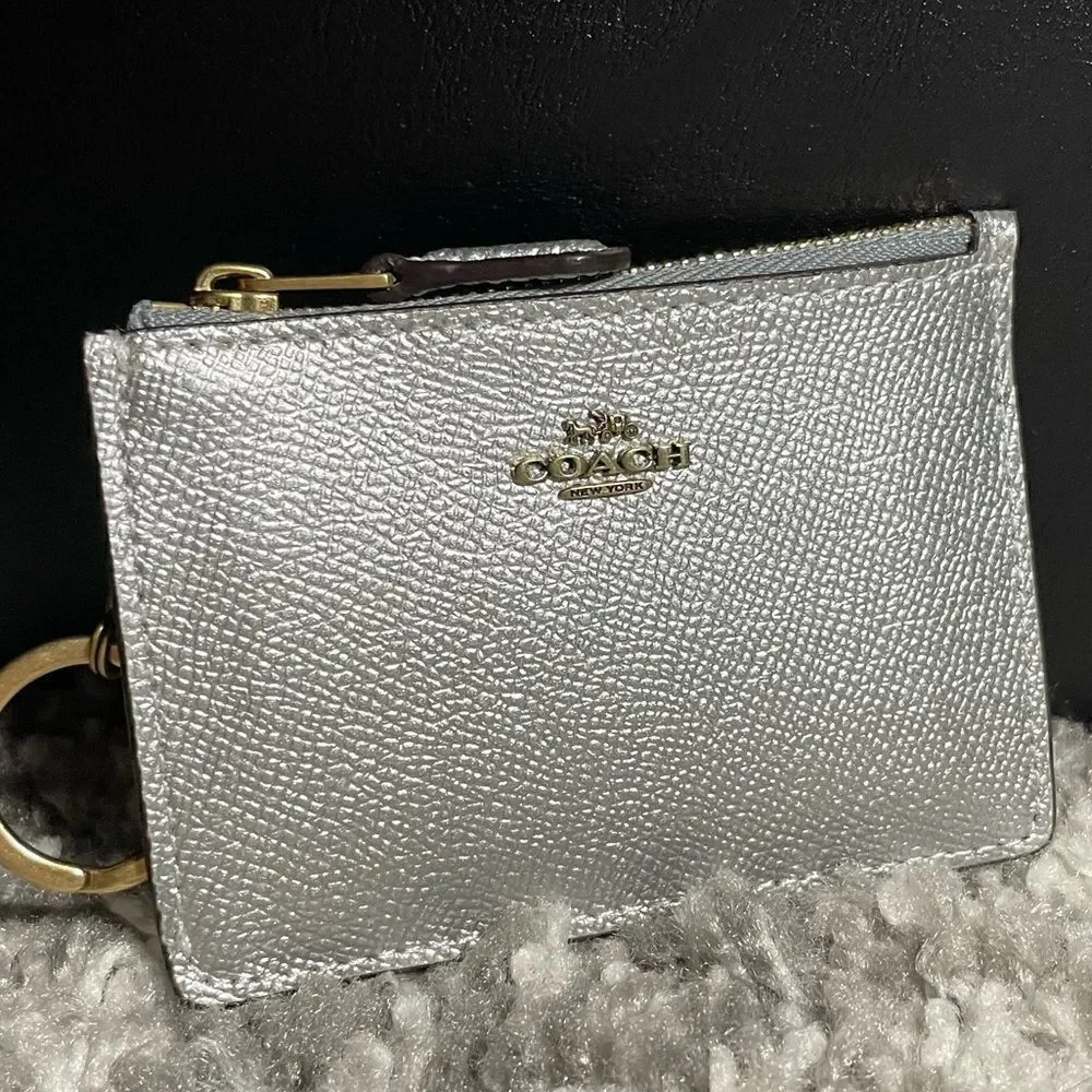 NWT Coach Metallic Mini ID Skinny